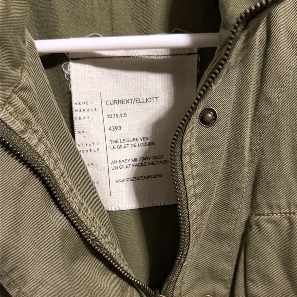 Current/Elliott Olive Utility Jacket - Picture 2 of 5